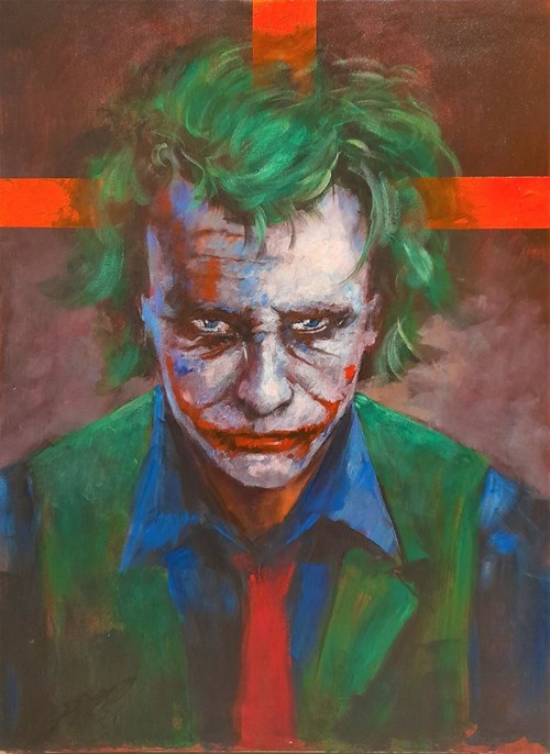 Obraz do salonu artysty Piotr Jakubczak pod tytułem Joker