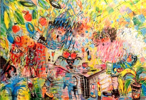 Living room painting by Dariusz Grajek titled Gazebo