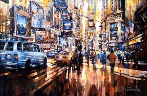 Obraz do salonu artysty Piotr Zawadzki pod tytułem Metropolis. Times Square New York part 1
