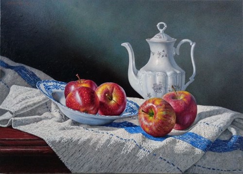 Obraz do salonu artysty Wojciech Piekarski pod tytułem Na kuchennym stole