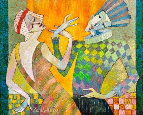 Obraz do salonu artysty Jan Bonawentura Ostrowski pod tytułem Saltarello