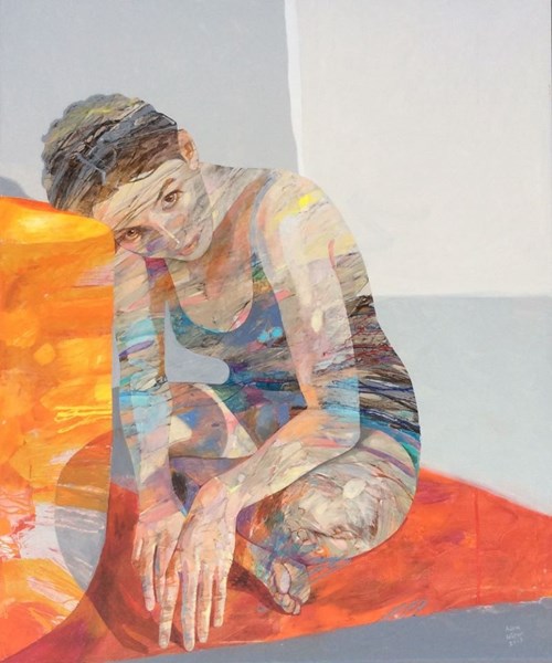 Obraz do salonu artysty Adam Wątor pod tytułem Dziewczyna z brązowymi oczami
