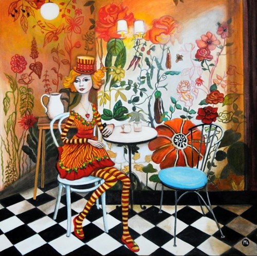 Obraz do salonu artysty Magdalena Zalewska pod tytułem Girl in Flowers