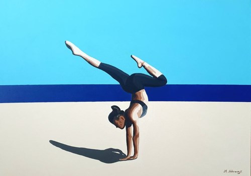 Obraz do salonu artysty Monika Adamczyk pod tytułem Joga II