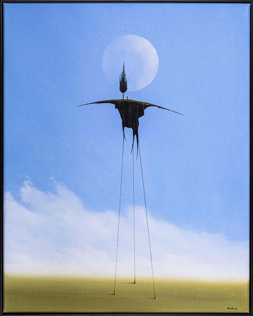Living room painting by Wojciech Muda Munke titled From the series Dream no. 24