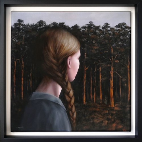 Living room painting by Aleksandra Czybrzyk titled In the Forest