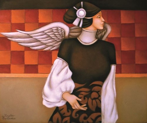 Obraz do salonu artysty Beata Krystek-Borkowska pod tytułem Anioł