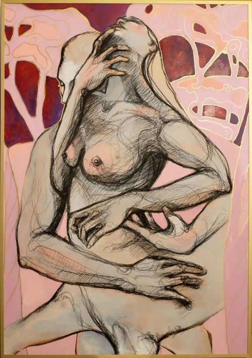 Obraz do salonu artysty Aleksandra Wiszniewska pod tytułem Bo do tanga trzeba dwojga