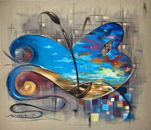 Obraz do salonu artysty Dariusz Ślusarski pod tytułem Efekt motyla