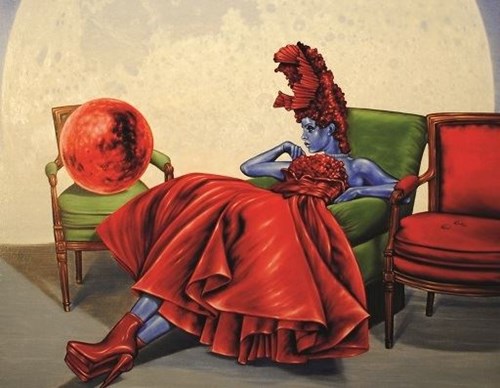 Obraz do salonu artysty Mariusz Zdybał pod tytułem Mars i Venus I
