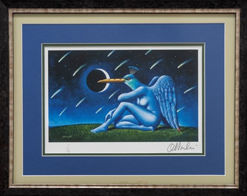 Living room print by Rafał Olbiński titled Untitled