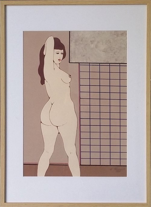 Obraz do salonu artysty Henryk Płóciennik pod tytułem Kobieta stojąca