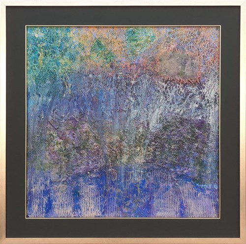 Living room painting by Krzysztof Kopeć titled The Scent of Silence