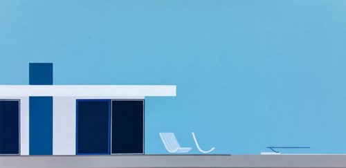 Obraz do salonu artysty Łukasz Lepiorz pod tytułem Basen II z cyklu Odpoczynek