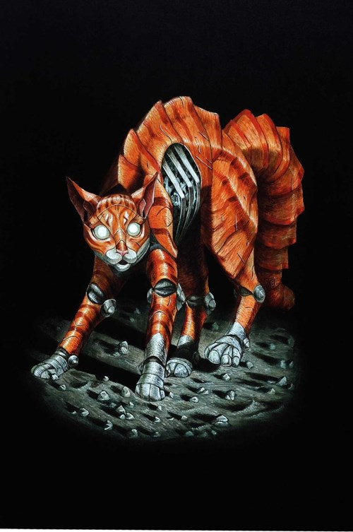 Obraz do salonu artysty Emil Goś pod tytułem Kot