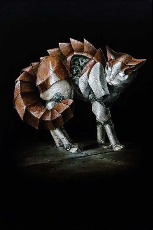 Obraz do salonu artysty Emil Goś pod tytułem Kot