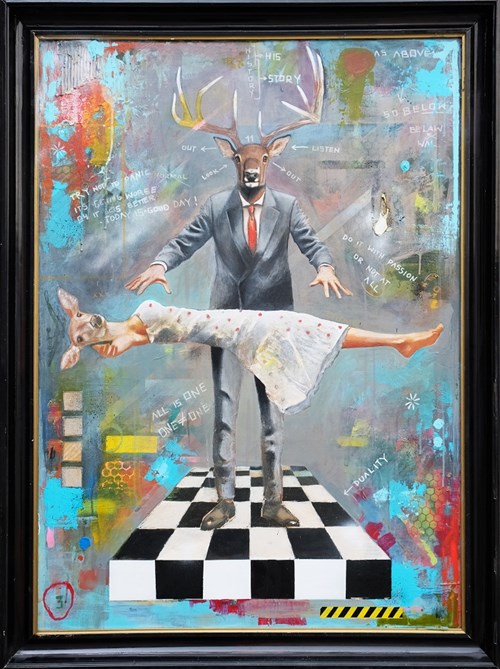 Obraz do salonu artysty Lech Bator pod tytułem Levitation