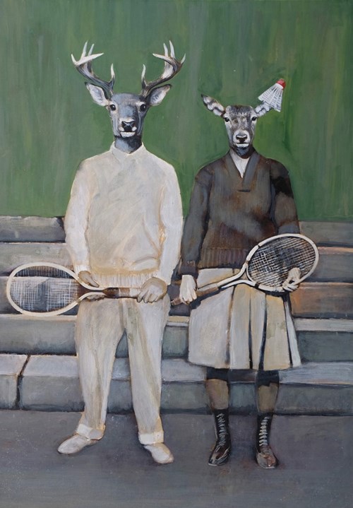 Obraz do salonu artysty Lech Bator pod tytułem Tenis