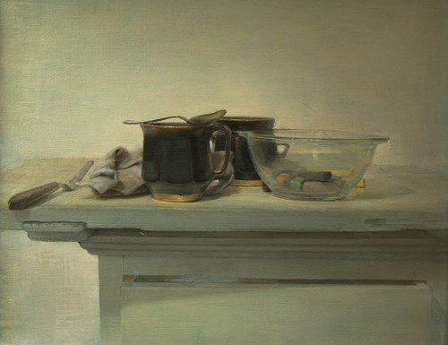Living room painting by Wiesław Nowakowski titled My Corner