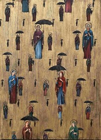 Living room  by Borys Fiodorowicz titled St. Magritta Golconda.pl