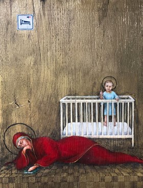 Mother Mary Exhausted