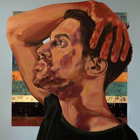 After mountains the sky is blue