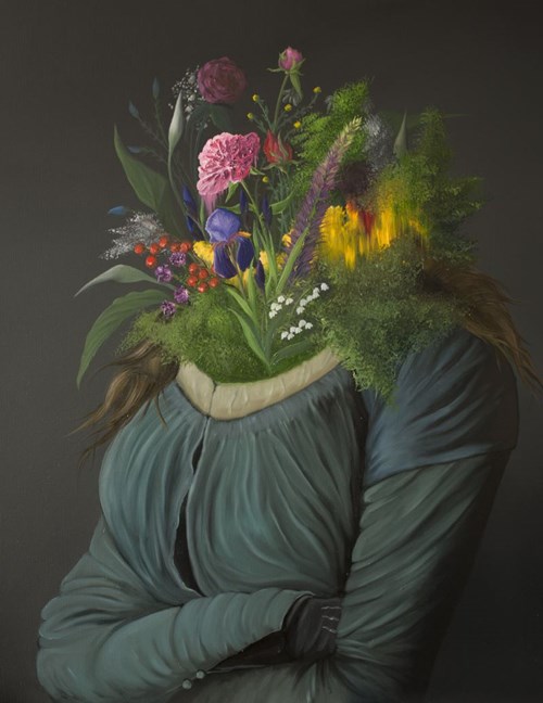 Obraz do salonu artysty Campio pod tytułem Flower Power
