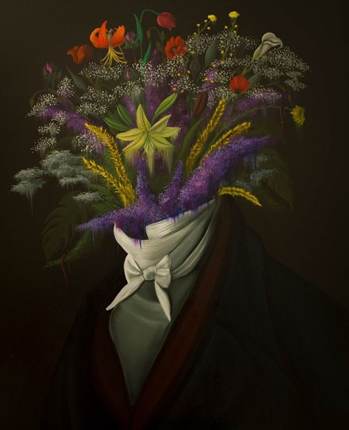 Obraz do salonu artysty Campio pod tytułem Nadworny botanik