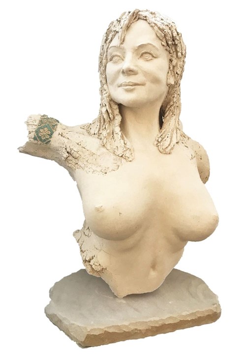 Rzeźba do salonu artysty Jacek Opała pod tytułem Portret kobiety