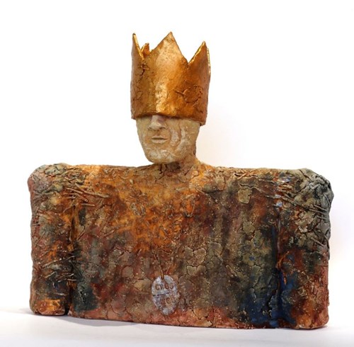 Rzeźba do salonu artysty Arek Szwed pod tytułem Król