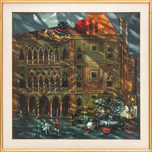 Living room painting by Tomasz Sętowski titled Untitled
