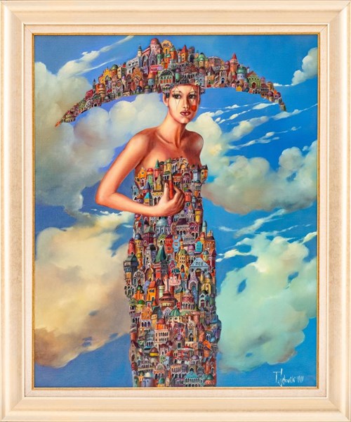 Obraz do salonu artysty Tomasz Sętowski pod tytułem Lost in clouds