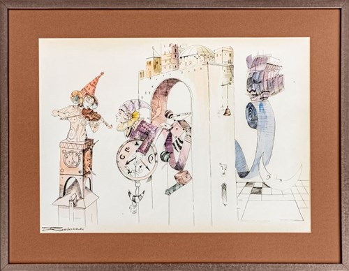 Obraz do salonu artysty Tomasz Sętowski pod tytułem Zegarmistrz światła