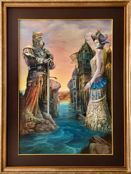 Obraz do salonu artysty Tomasz Sętowski pod tytułem Spojrzenie nowego i starego wieku