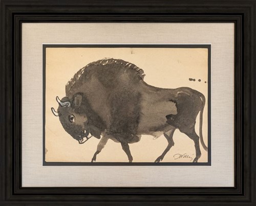 Obraz do salonu artysty Józef Wilkoń pod tytułem Pan Żubr