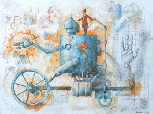 Obraz do salonu artysty Grzegorz Radziewicz pod tytułem Pomocna dłoń
