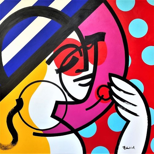 Obraz do salonu artysty Marcin Gregorczuk pod tytułem A Lady with a Hat