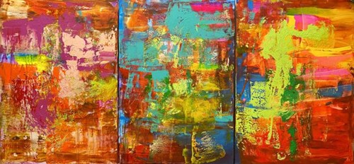 Obraz do salonu artysty Gossia Zielaskowska pod tytułem Color Harmony