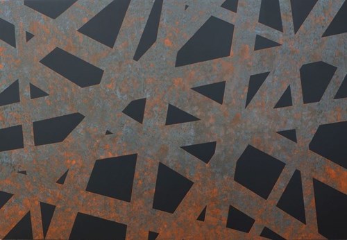 Obraz do salonu artysty Tomek Mistak pod tytułem Perforated Corten Steel Plate 3
