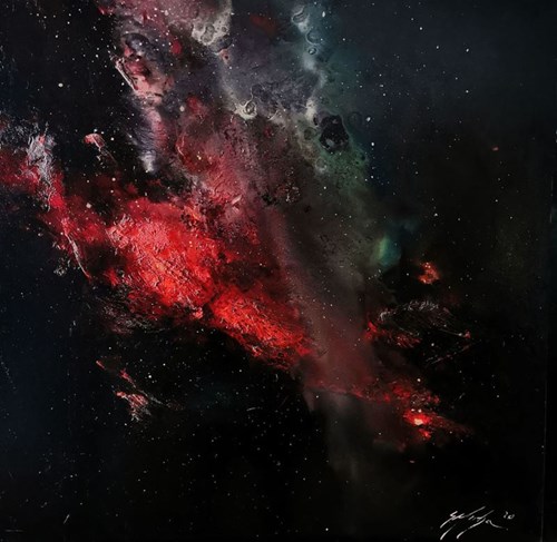 Obraz do salonu artysty Grażyna Mucha pod tytułem Kosmos