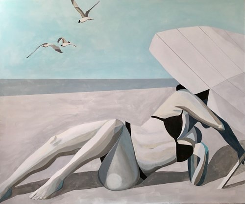 Obraz do salonu artysty Urszula Teperek pod tytułem Plaża X