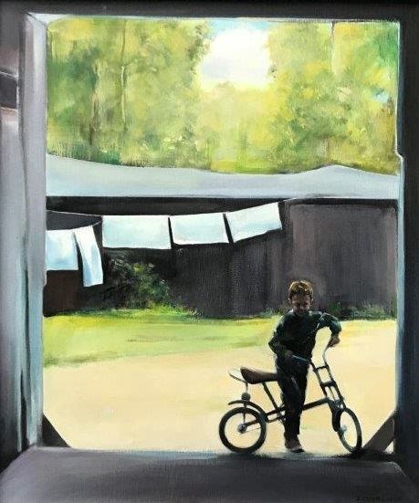 Obraz do salonu artysty Jan Dubrowin pod tytułem ROWEREK