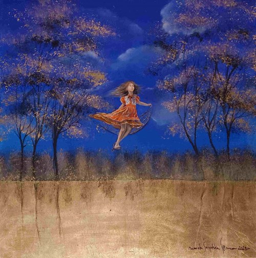 Obraz do salonu artysty Mariola Świgulska pod tytułem Dziecięce senne podróże