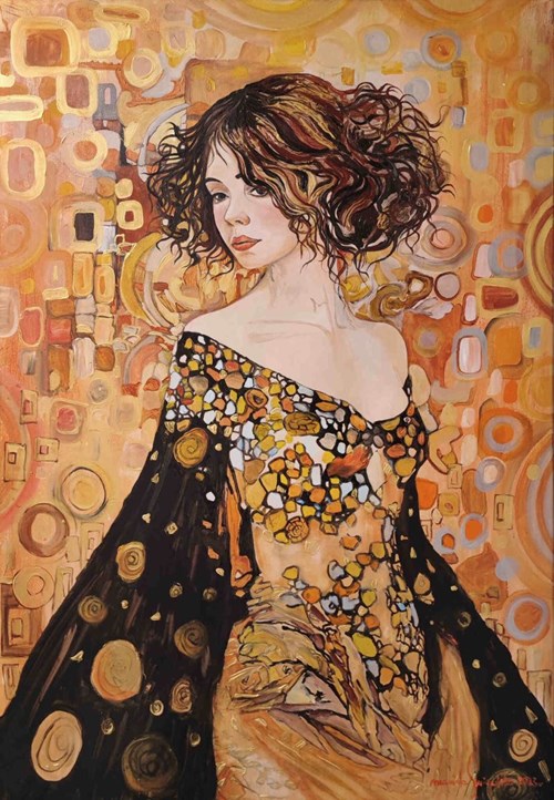 Obraz do salonu artysty Mariola Świgulska pod tytułem Klimtowska powabność