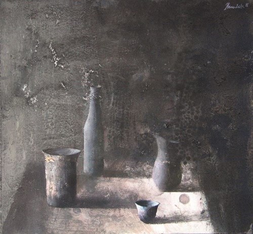 Living room painting by Łukasz Huculak titled Still life