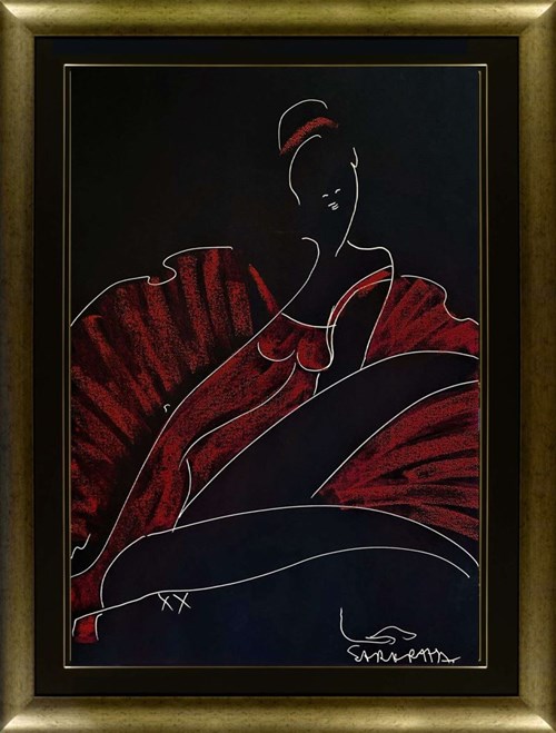 Obraz do salonu artysty Joanna Sarapata pod tytułem Ballerina w czerwieni