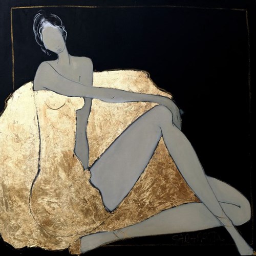 Obraz do salonu artysty Joanna Sarapata pod tytułem Siedząca z cyklu Ecole de Paris