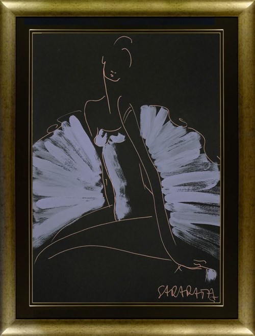 Obraz do salonu artysty Joanna Sarapata pod tytułem Tancerka w fioletowej sukni
