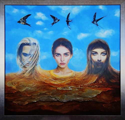 Obraz do salonu artysty Andrzej Sajewski pod tytułem Tre Grazie