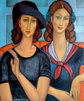 Dialogue with Modigliani. Double Portrait